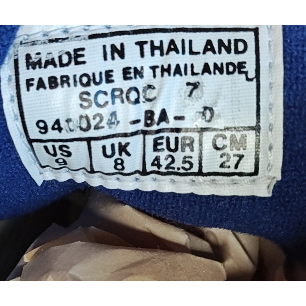 Nike SCRQC Sneakers Mens 9 Tan Navy Blue Suede Vintage 1994 941024-BA-D - Picture 12 of 12